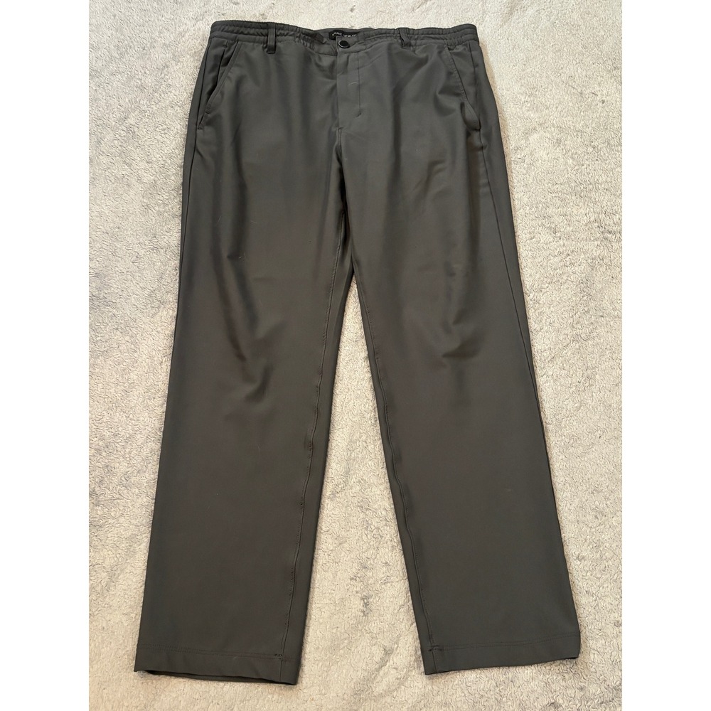 Marc New York Mens Performance Golf Pants Gray 36/30 Stretch Elastic Waistband